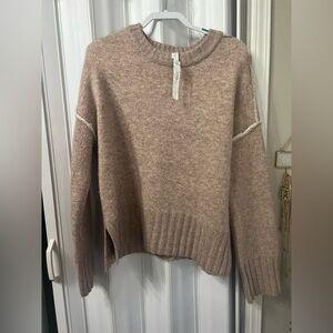 NWOT Happily Grey reversible sweater XL